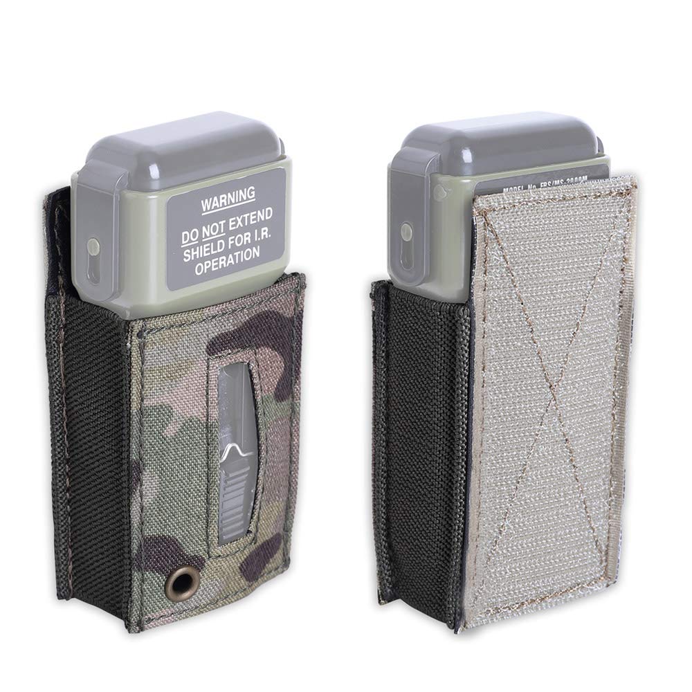 Strobe Pouch Tactical Strobe Light Pouch Carrier with Hook (MC)